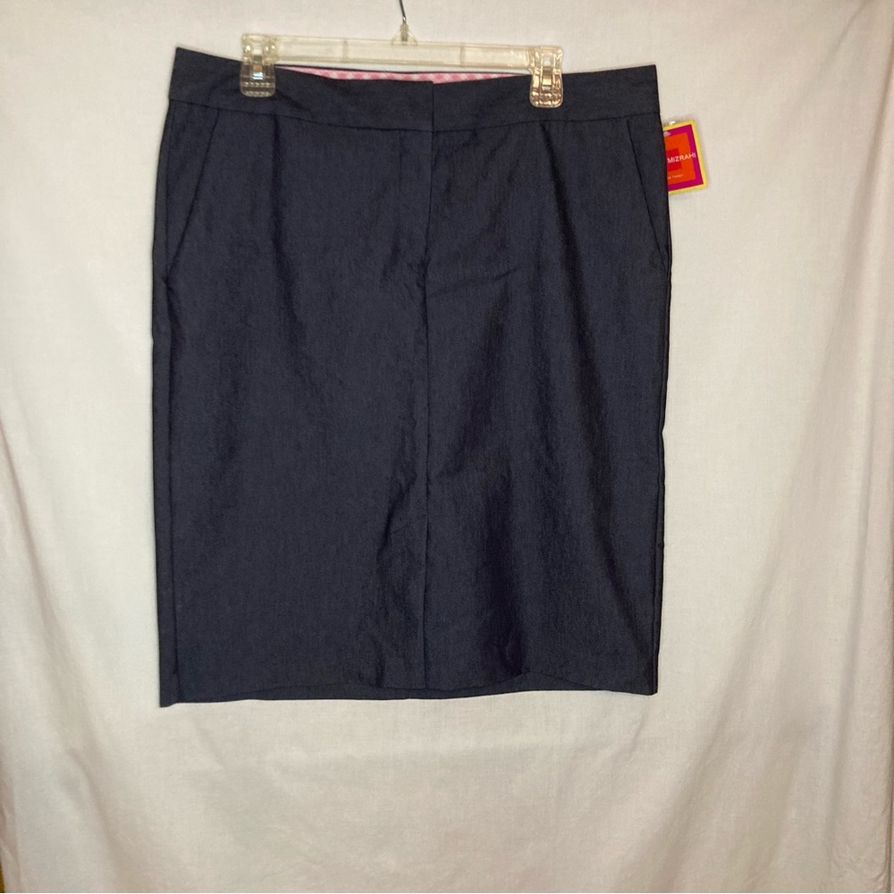 Isaac Mizrahi  for Target Navy Midi Skirt Size 14